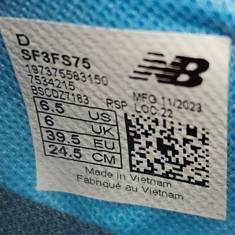 New‎ Balance Furon Dispatch FG V7+ Soccer Cleats SF3FS75 Blue Men's Size 6.5 - Picture 9 of 10